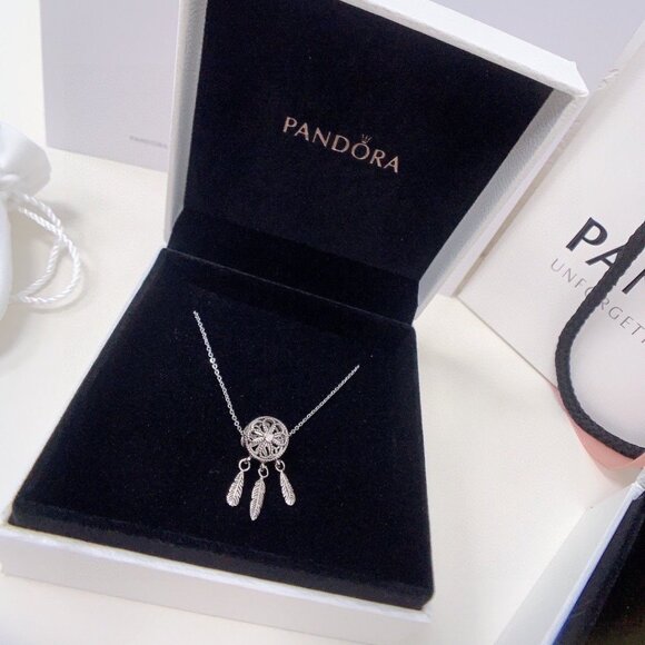 NWT Pandora Dazzling Dainty Droplets Necklace NEW - Picture 4 of 5